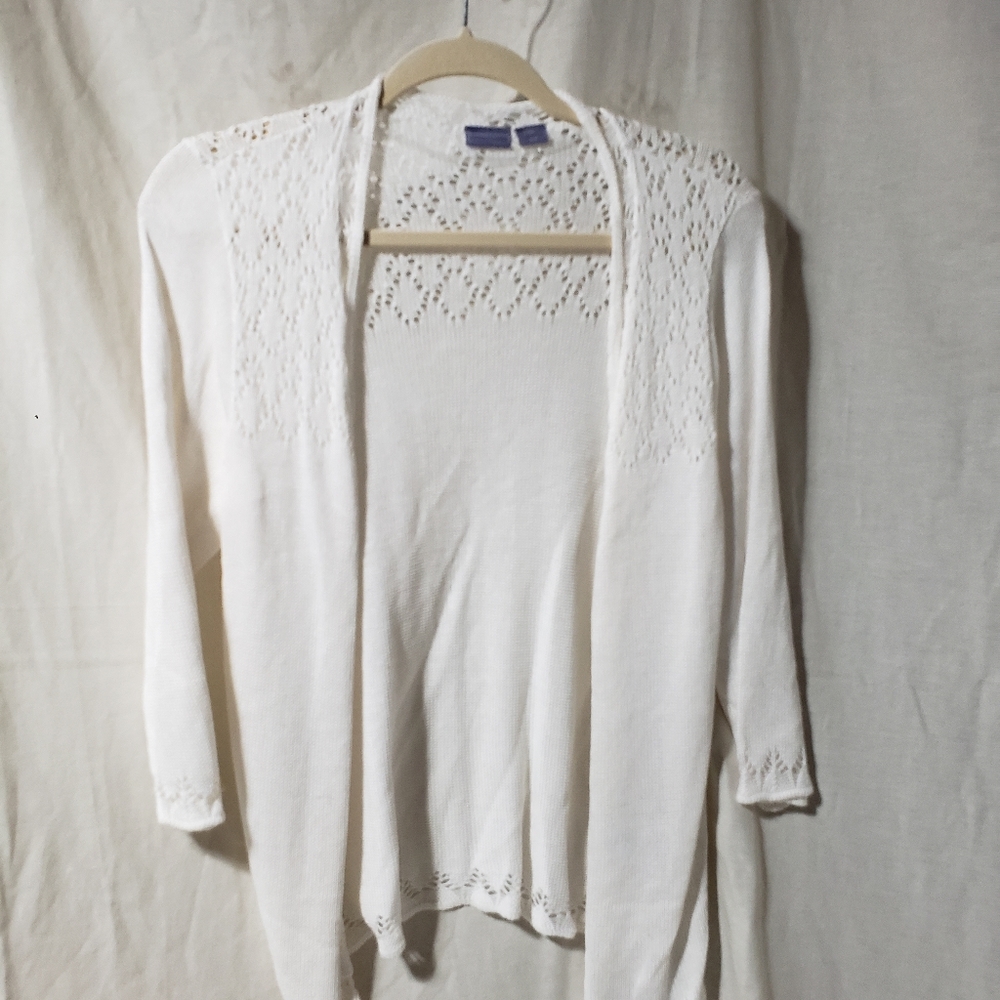 Laura Scott Vintage Womens knitted size m cover up